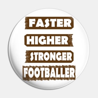 American Football Touchdown Runningback Pin