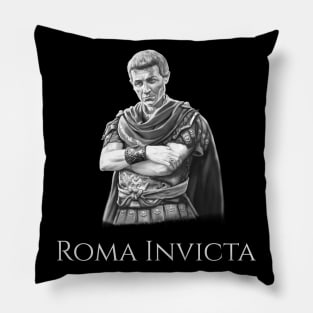 Roma Invicta History Of Ancient Rome Gaius Julius Caesar Pillow