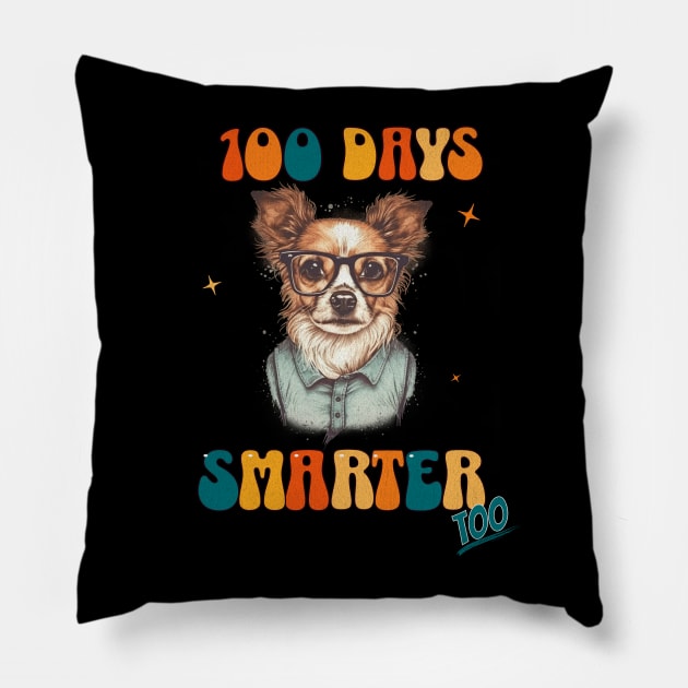 100 days smarter too Pillow by Ingridpd