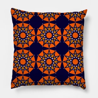 Multicolor Geometric figure repetion pattern Pillow