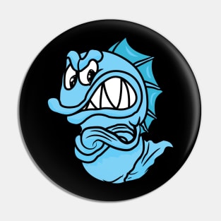 Angry Fish Pin