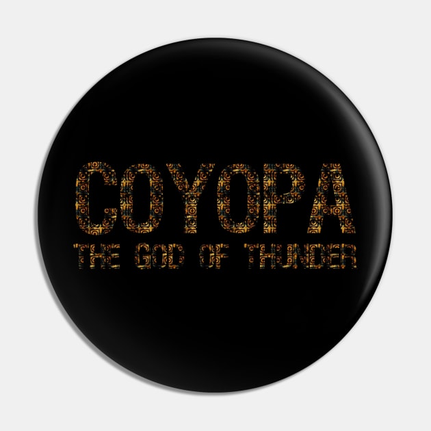 Coyopa The Maya God Of Thunder Pin by Styr Designs