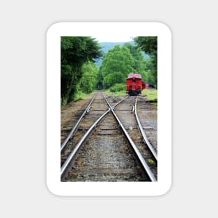 Tracks at the Durbin Scenic Railway, Durbin West Virginia Magnet