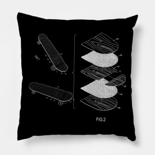 Skateboard and Grip Tape Patent T-Shirt Pillow