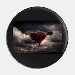 Broken Heart in the Clouds /  Broken Hearts Unwind Designs Pin