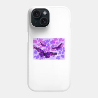 Purple Butterflies Phone Case