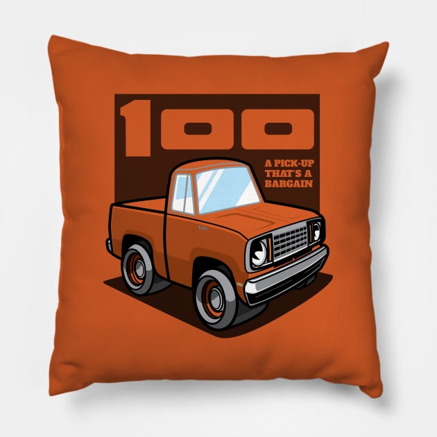 Chrome Yellow - D-100 (1978) Pillow by jepegdesign