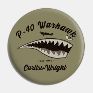 P-40 Warhawk Shark Tooth Pin