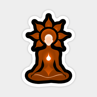 Aura Orange Meditation 07 Magnet