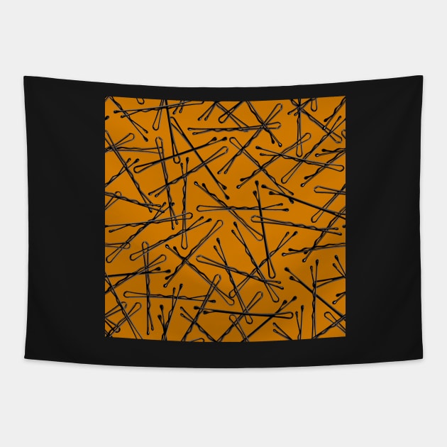 Bobby Pins Tapestry by CreativeFit