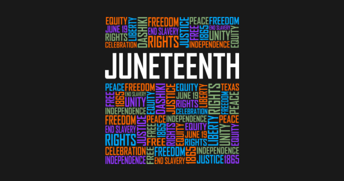 Download Juneteenth Words - Juneteenth - Sticker | TeePublic