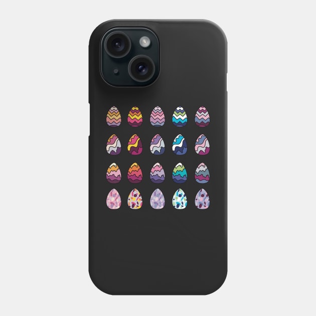 Journal sticker set Easter eggs Phone Case by Chigurena