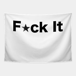 Fuck it text with shining stars Tapestry