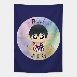 Proud to be American (Sleepy Forest Creatures) Tapestry