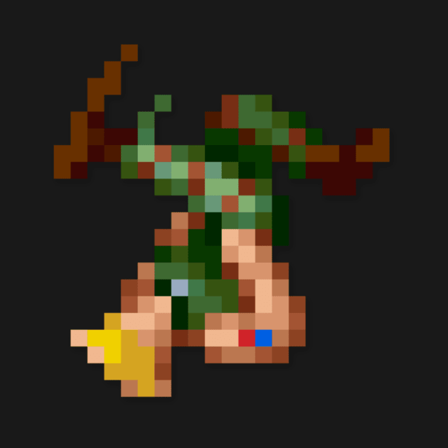 Guile low-res pixelart by JinnPixel