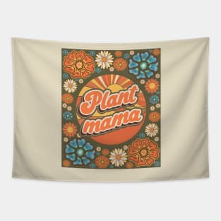 Mother day plant lover groovy sarcastic quote Plant mama Tapestry