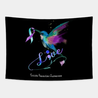 Hummingbird Suicide Prevention Awareness Tapestry