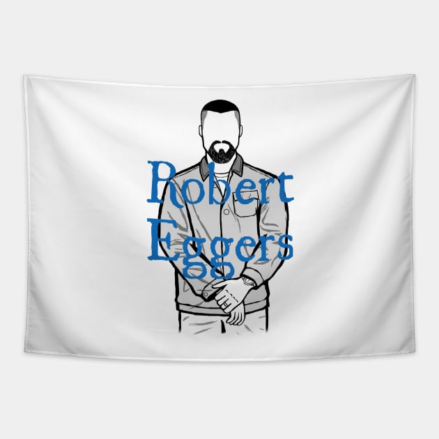 A portrait of Robert Eggers Tapestry by Youre-So-Punny