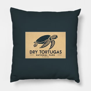 Vintage Dry Tortugas National Park Florida Pillow