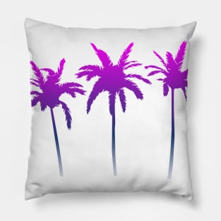 purple pink palm tree design Pillow