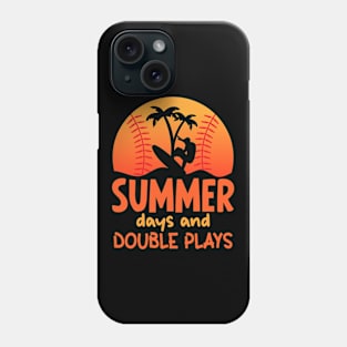 summer days and double plays Phone Case