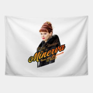 into the badlands series Emily Beecham as The Widow / Minerva themed graphic design by ironpalette Tapestry