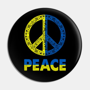 Ukrainian Peace Symbol Pin