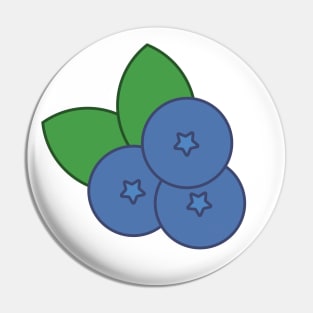 Blueberries Love Pin