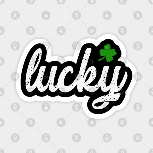 Lucky shamrock st patrick's day Magnet by drewdesign