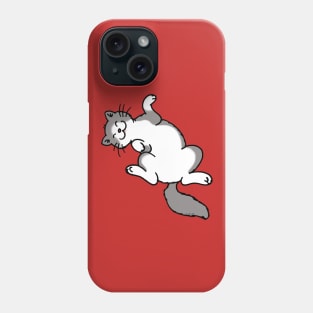 playful black and white cat Phone Case