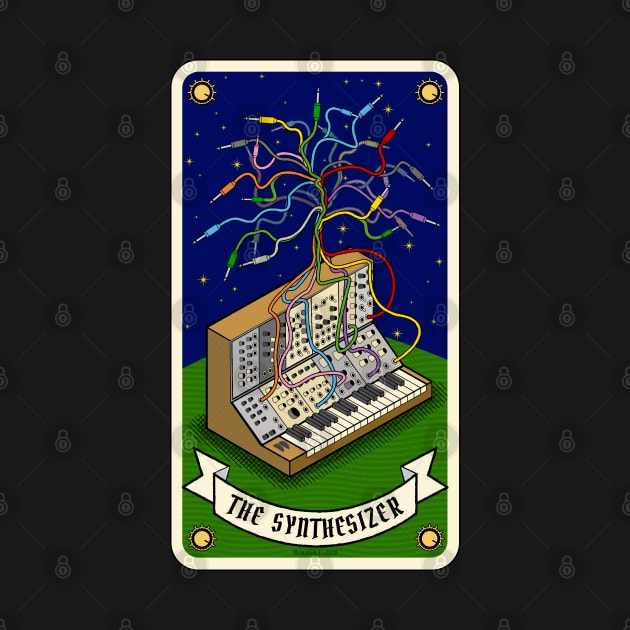 Modular Synthesizer tarot card by Mewzeek_T