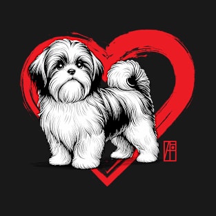 I Love My Shih Tzur - I Love my dog - Devoted dog T-Shirt