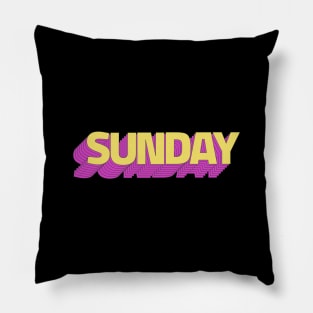 Sunday Retro Pillow