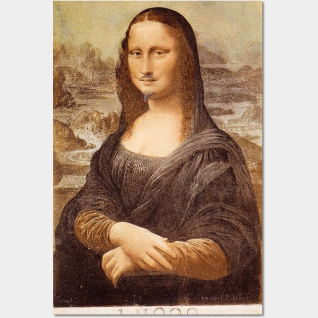 L.H.O.O.Q. Mona Lisa By Marcel Duchamp Art T Shirt L.H.O.O.Q. Mona Lisa By Marcel Duchamp Art T Shirt