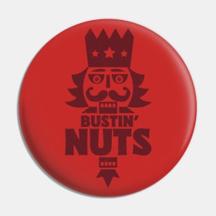 Bustin' Nuts // Funny Christmas Nutcracker Pin