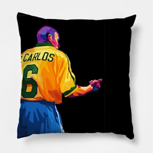 Roberto Carlos Legend Pop Art Pillow