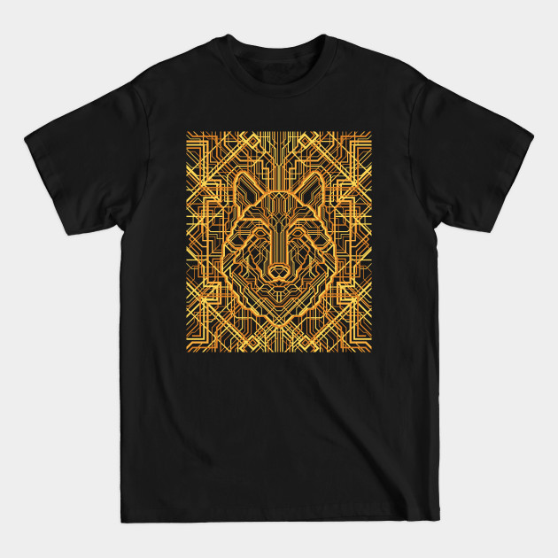 Discover Art Deco Wolf - Art - T-Shirt