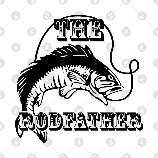 The Rod Father Fishing Pun by TShirtRevolt