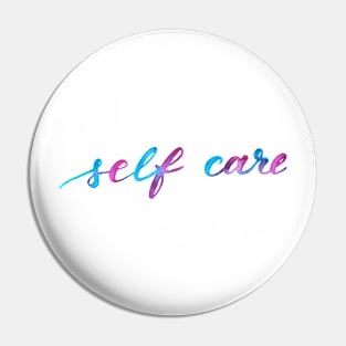 Self care - purple and blue Pin