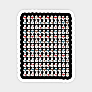 Snowman Pattern Magnet