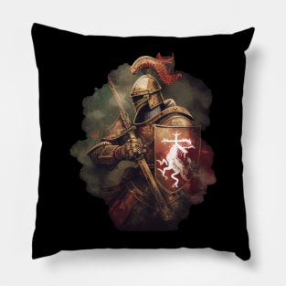 Honoring the Brave: Celebrate Saint George t-shirt Pillow