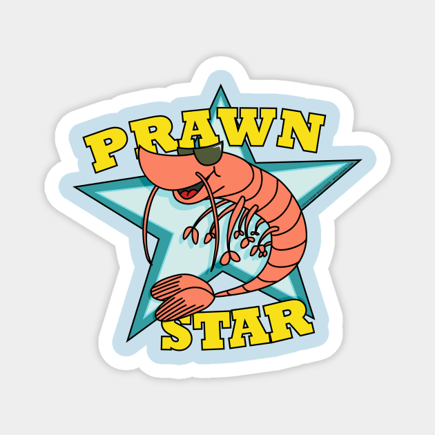 Prawn Star Magnet by Wislander