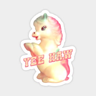 Retro Pony Yee Haw Magnet