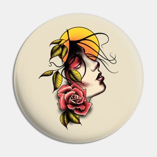 Rose Lady Pin