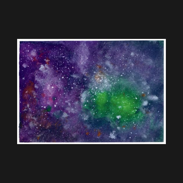 Purple Galaxy by Colzo Art