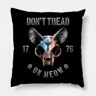 Don't Tread on Meow Pillow