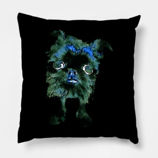 Friendly Halloween Hairball Monster Pillow