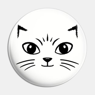 Cute Cat Face Pin