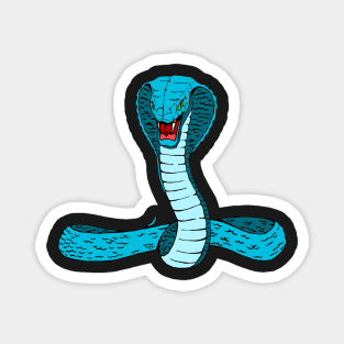 Blue snake Magnet