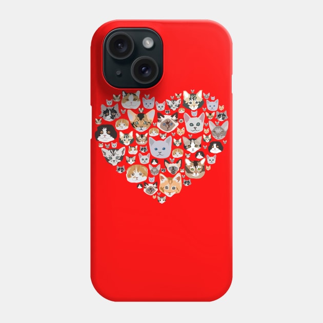 I LOVE CATS Phone Case by Bomdesignz